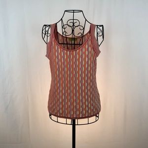 Sigrid Olsen silk blend knit tank top M